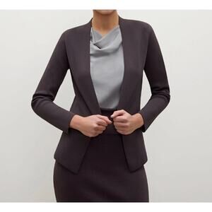 MM Lafleur The Woolf Jardigan Jacket Open Cardigan Charcoal Gray Large